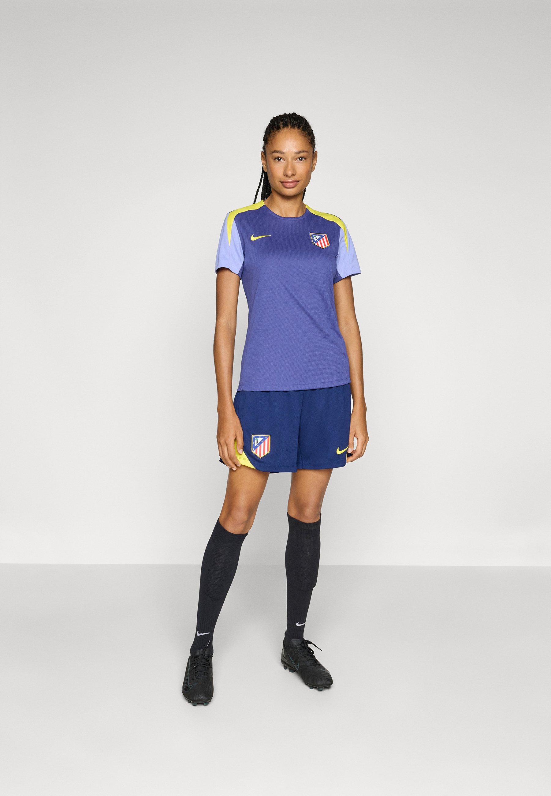 Nike Performance ATLETICO MADRID STRIKE TOP - Clubkleding - donkerpaars stof/licht distel/levendig geel