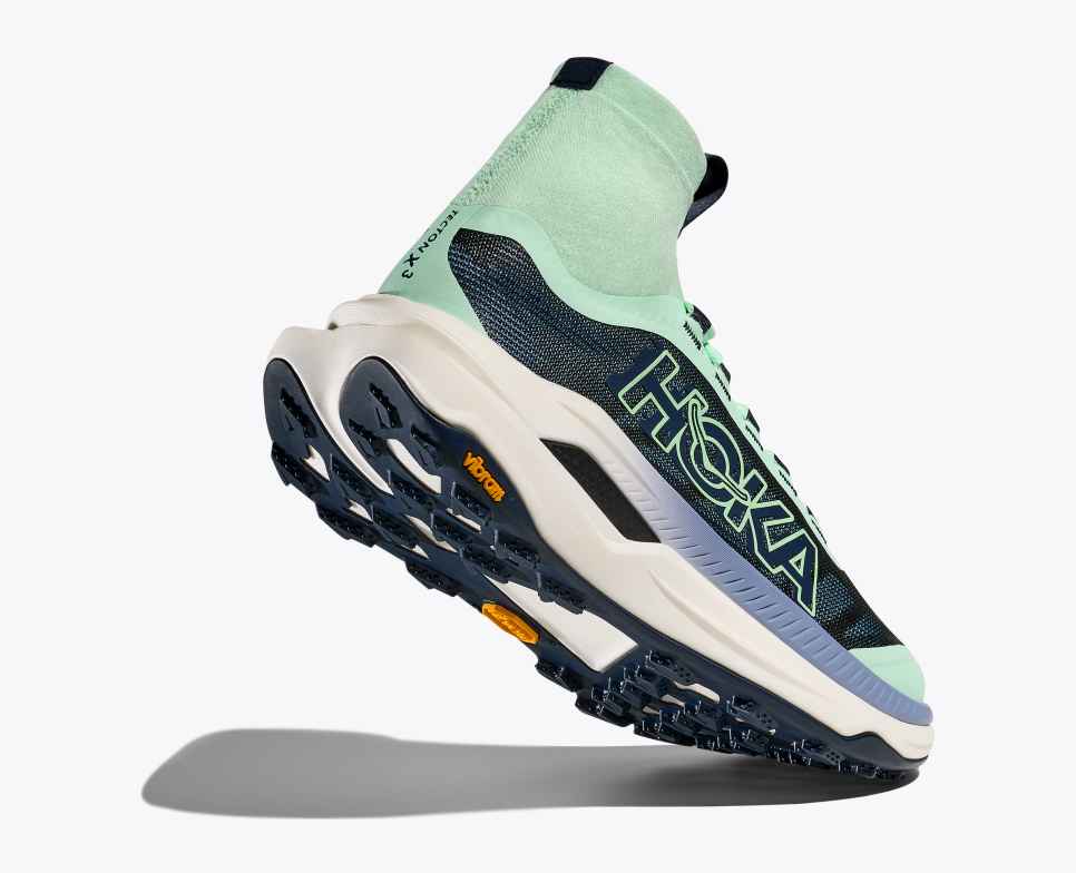 HOKA Tecton X 3 Mint Fluorite / Varsity Navy