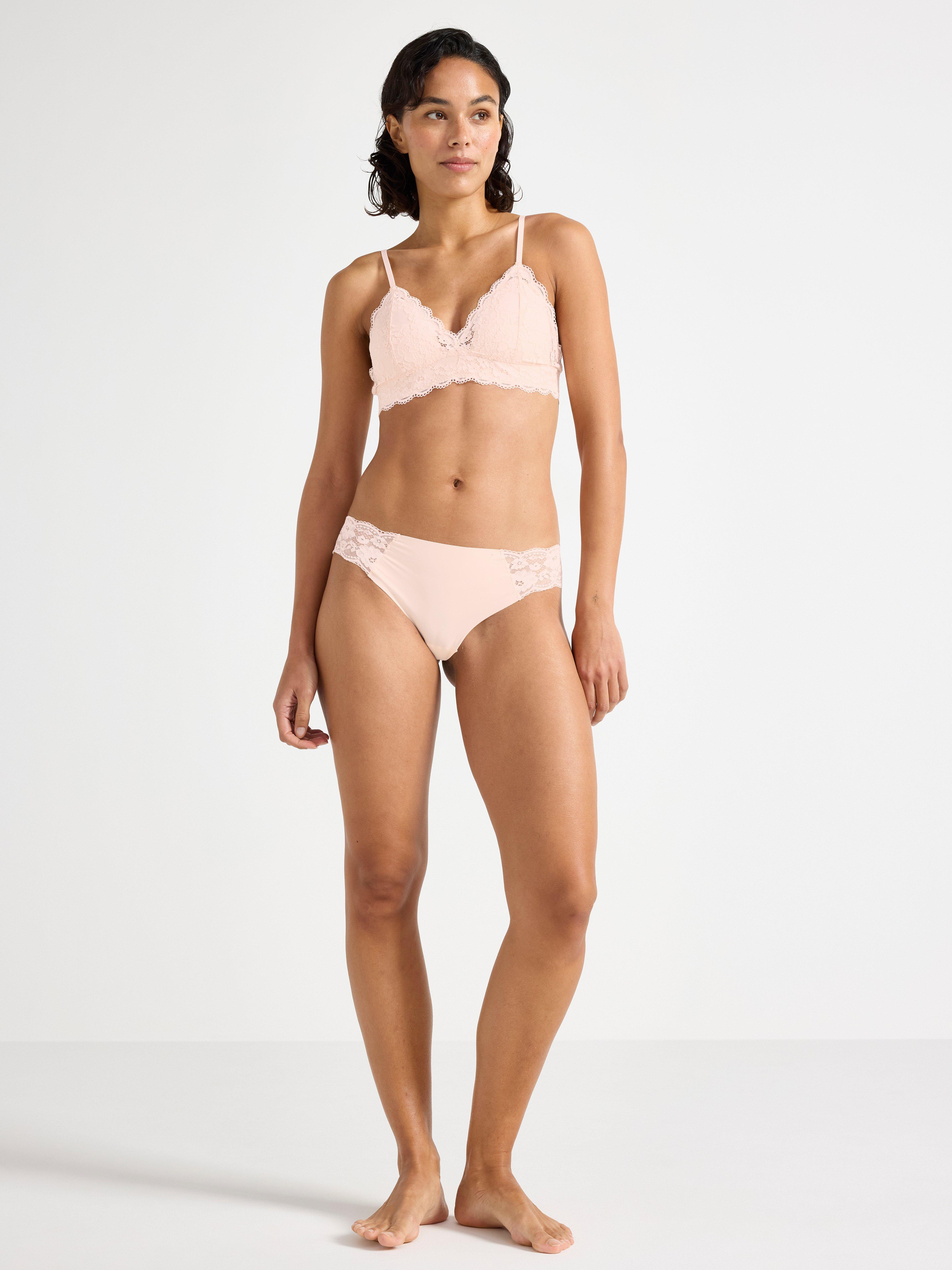 Bralette i spiker Lt rosa