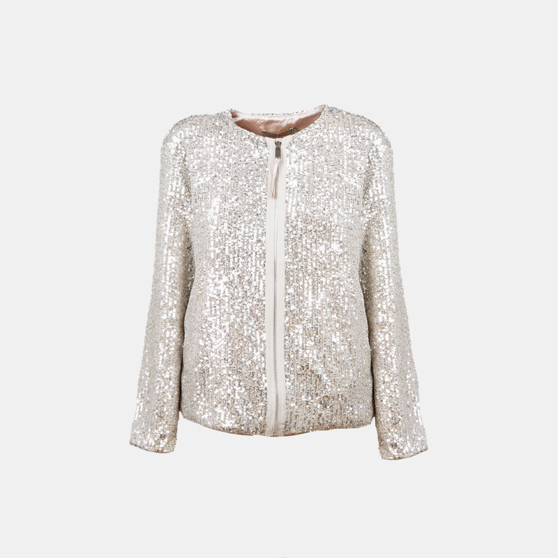 Bomber da donna con błyskotki