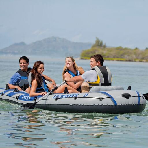  Intex Excursion 5 Inflatable Boat with 2 Oars 366 x 168 x 43 cm
