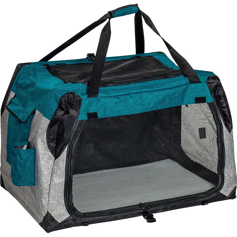Zoozaker hundebur i stoff, 43x43x61 cm, sammenleggbart