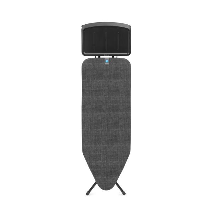 Tabla de planchar Brabantia C, 124x45 cm, Soporte para planchar Solid Generator - Negro Denim