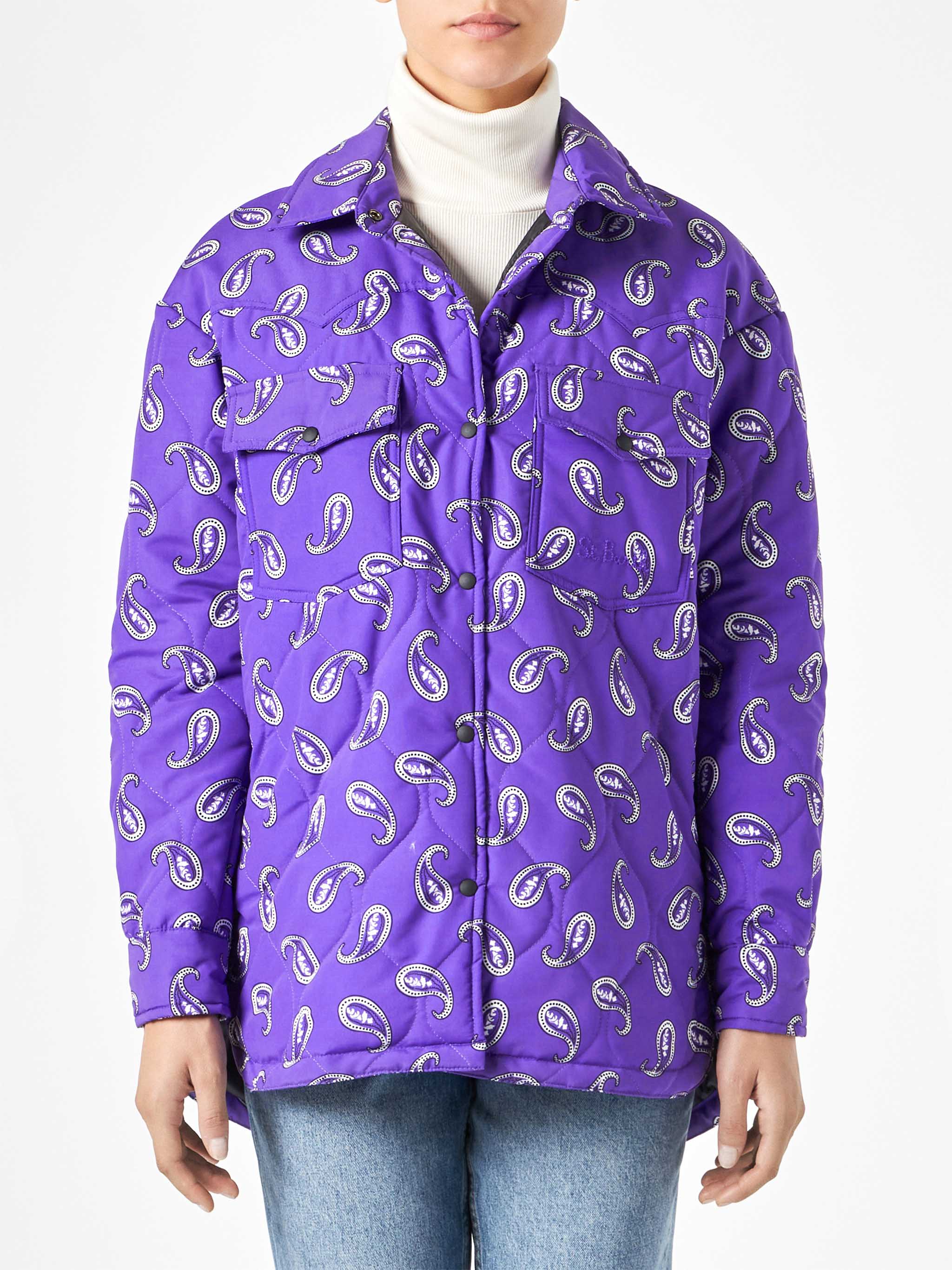 Chaqueta de mujer con estampado paisley