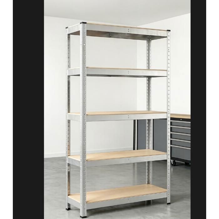Estantería de banco de trabajo de alta resistencia para cargas pesadas 180 x 40 x 90 cm - 5 estantes, 875 kg
