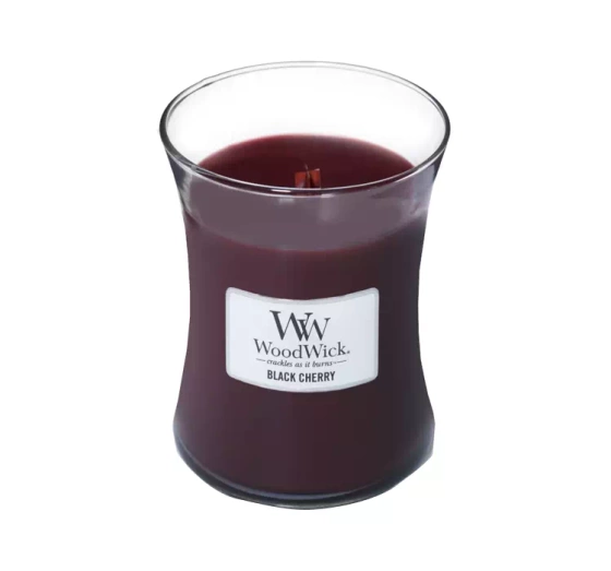 Woodwick Medium Jar Candle świeca zapachowa Black Cherry 275g