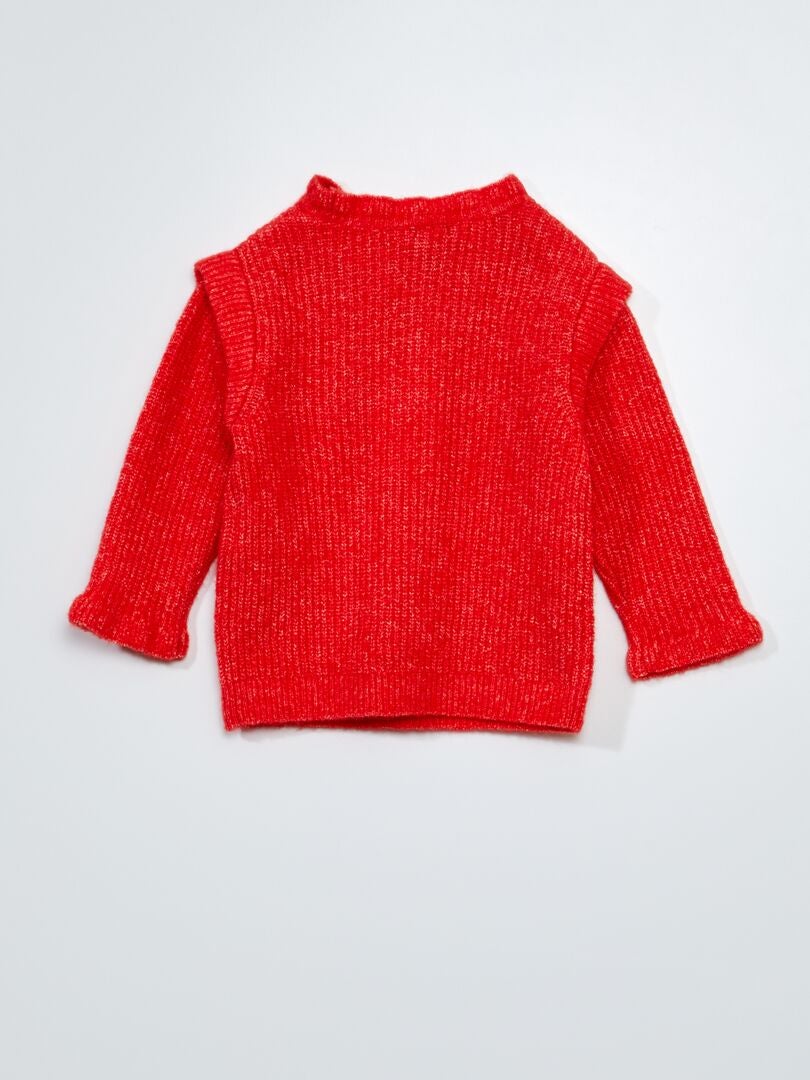 Suéter de tricô - VERMELHO