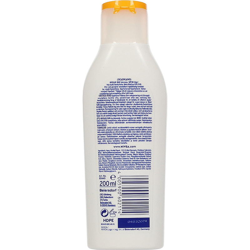 Nivea Nivea Sun SPF30 200 ml loción calmante