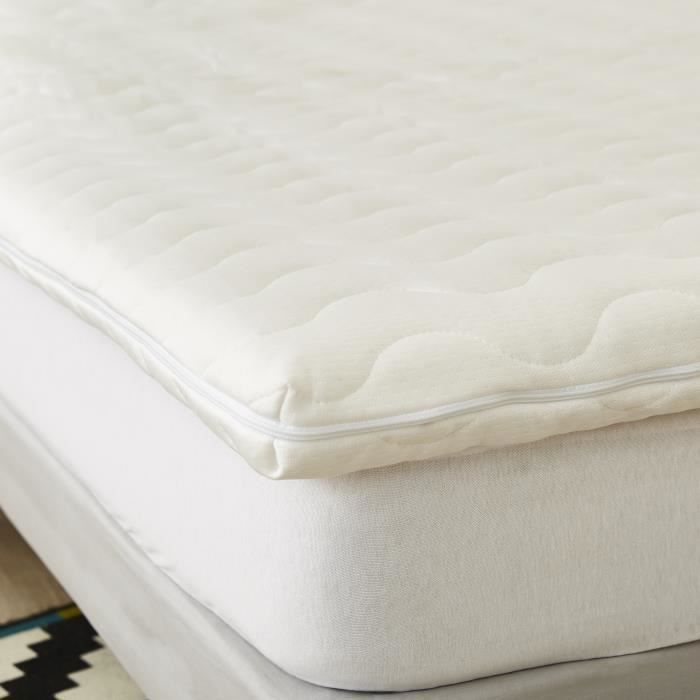 Memory Foam Mattress Topper - Sweetnight - 5 cm - Viscoelastic - Removable Cover - Washable