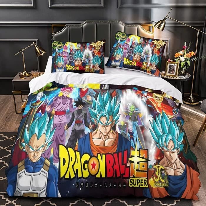 Copripiumino Dragon Ball Z - ZPPSHOP - Anime Goku - Stampa 3D - Multicolore