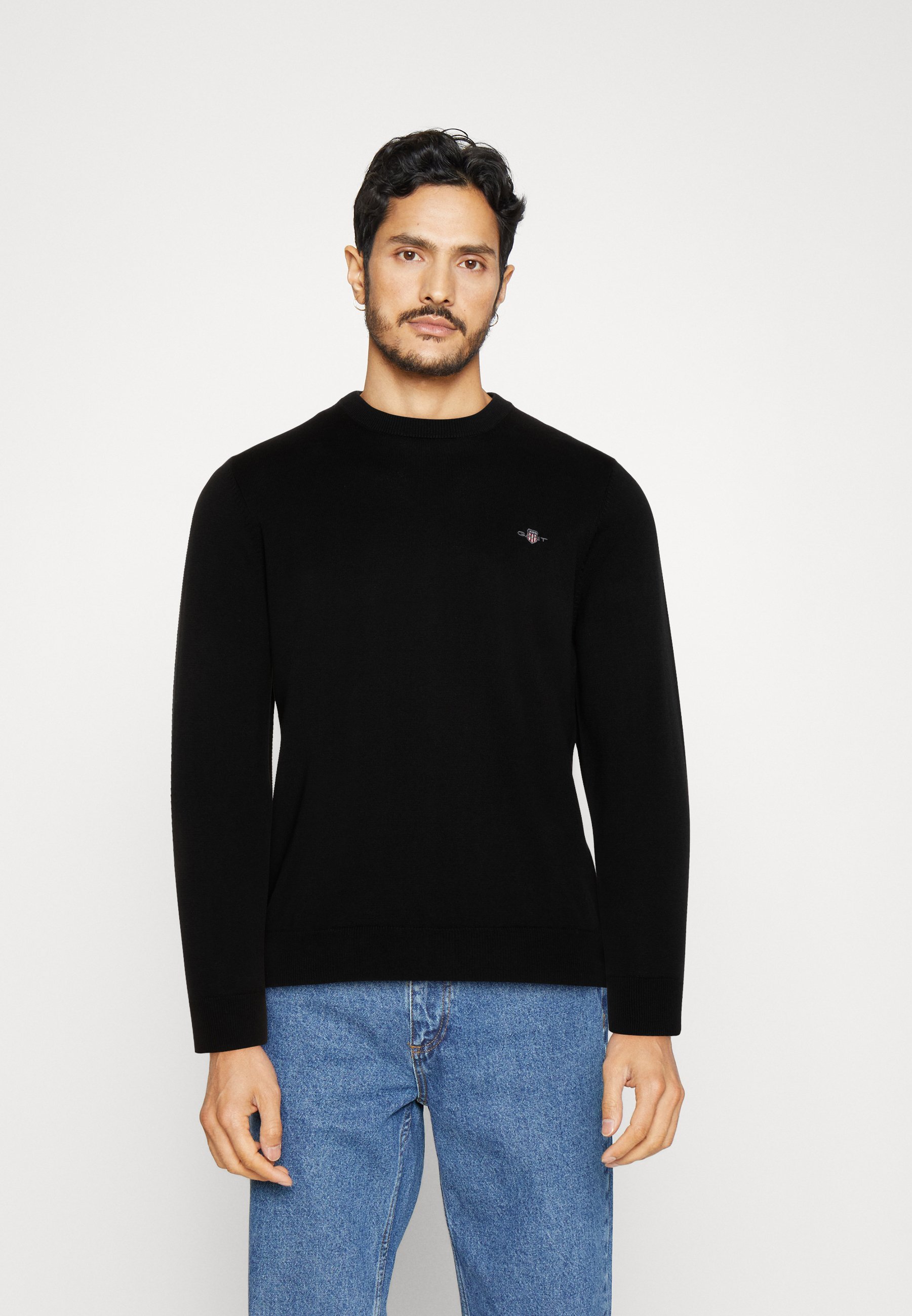 GANT CLASSIC C NECK - Svetr - black