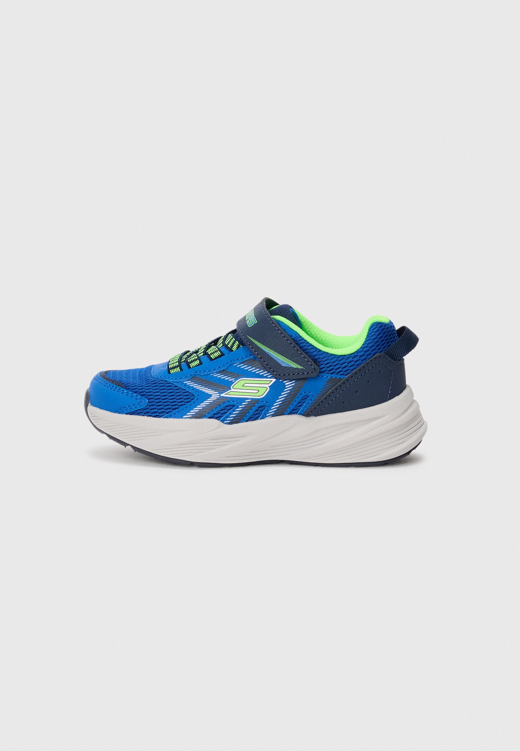 Skechers MICROSPEC TREAD - Sneakers - blauw/zilverkleurig/limoengroen