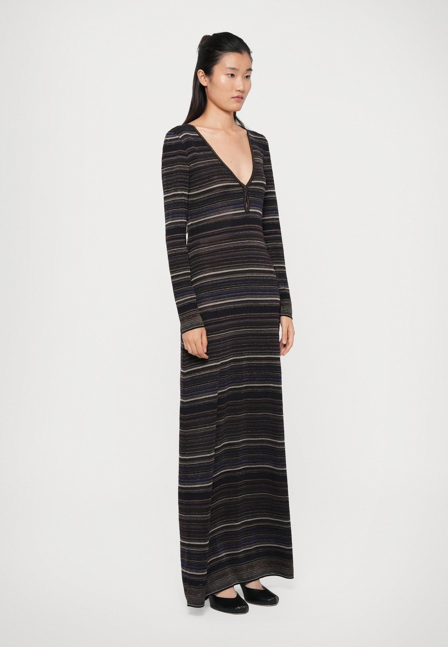 Robe longue Missoni - Robe-salopette - marron/violet