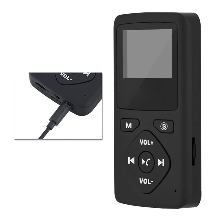 Receptor de radio TMISHION, receptor de radio digital portátil DAB/DAB+ de bolsillo con reproductor MP3 Bluetooth