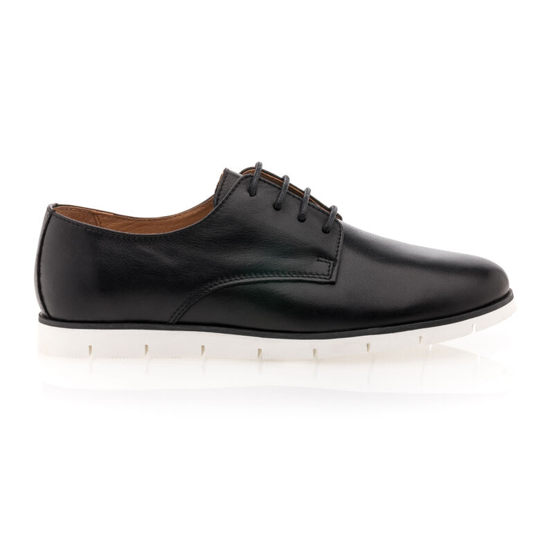 Schwarze Schnürschuhe für Damen / Derby-Schuhe