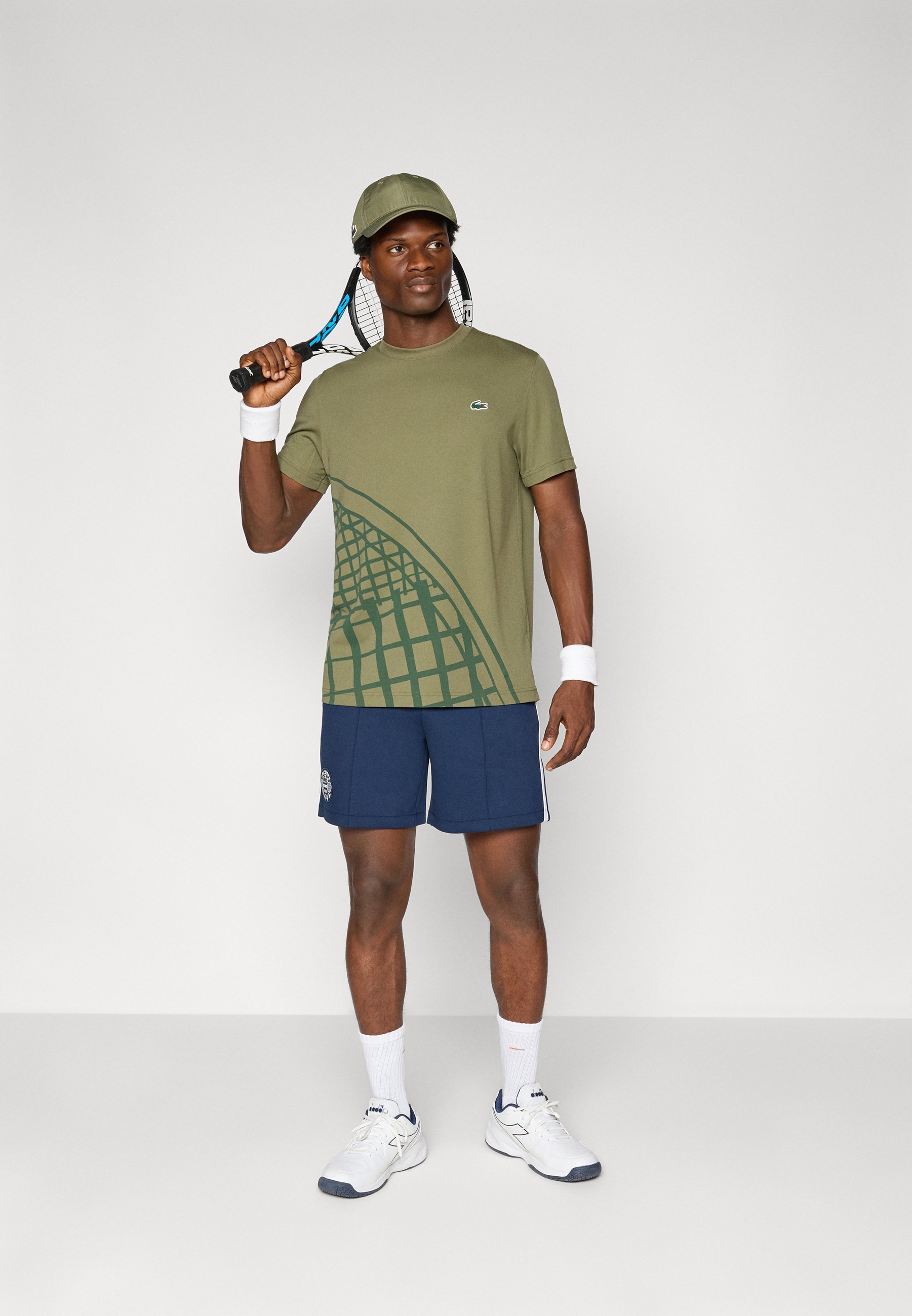 Lacoste Sport TENNIS TOUR - Sportovní tričko - olivová