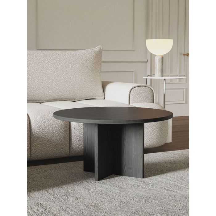 Ronde salontafel - OVO - 76x76 - Lindberg Ash-Oak kleur