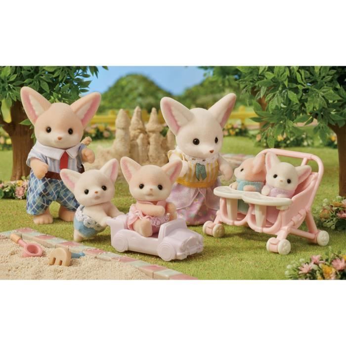 Bambola - SYLVANIAN FAMILIES - Famiglia Fennec - Multicolore - Articolata e vestita con cura