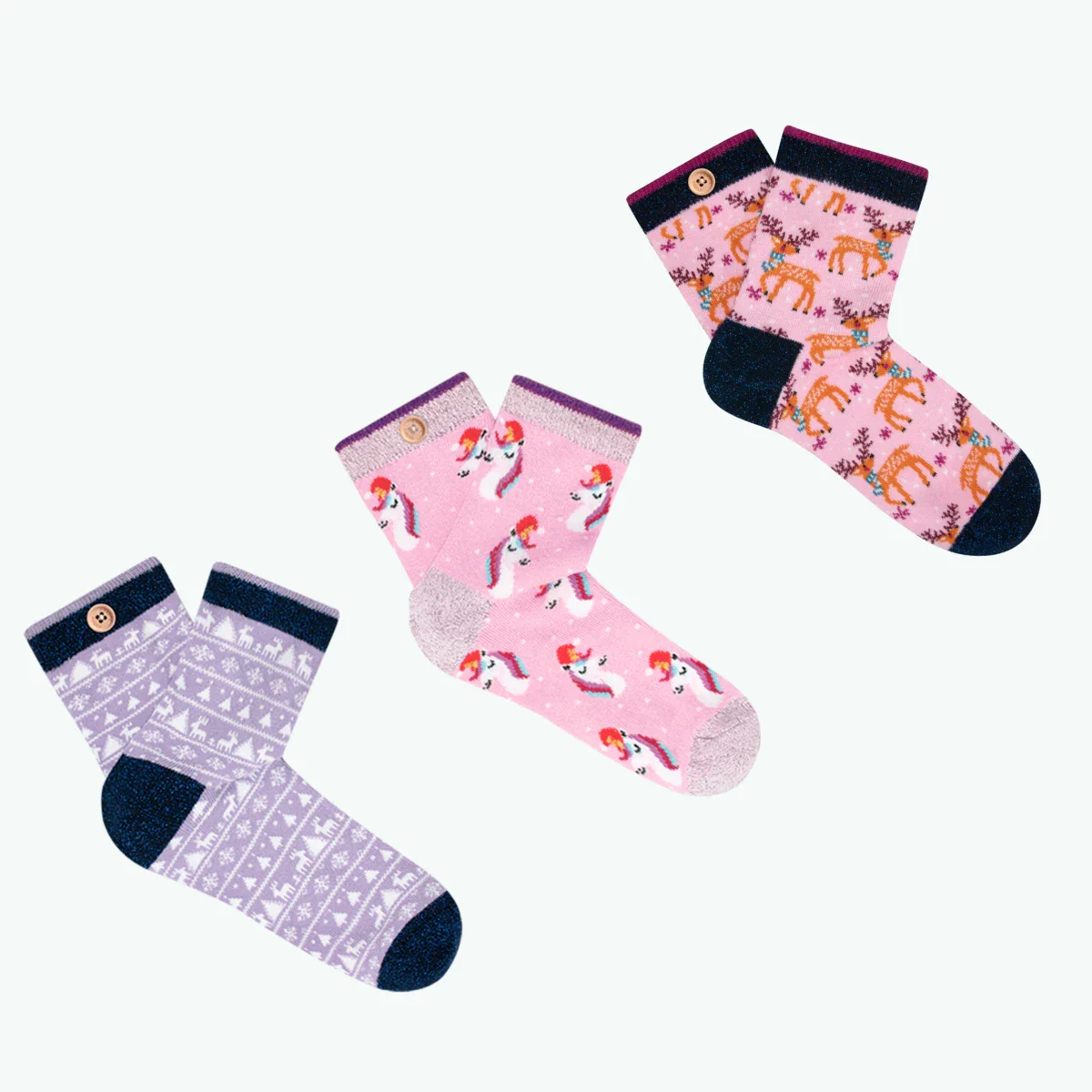 Chaussettes We wish you a pink christmas
