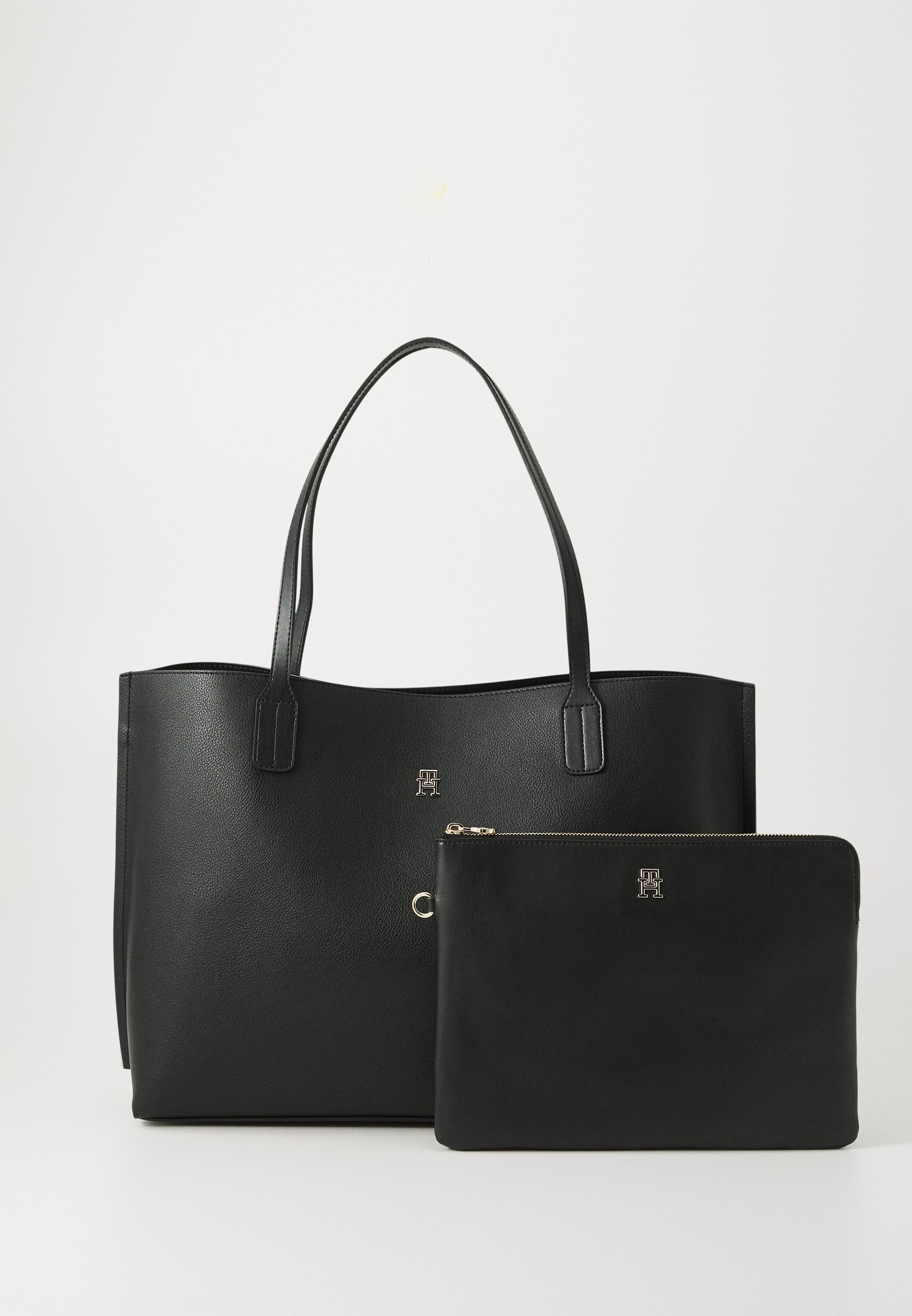 Tommy Hilfiger DISTINCT TOTE SET - Tote tas - zwart