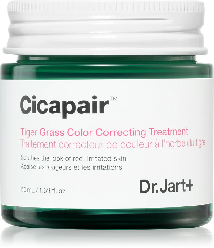 Dr. Jart+ Cicapair™ Tiger Grass Color Correction Treatment krema za korekcijo barve las intenzivno zmanjšuje rdečico