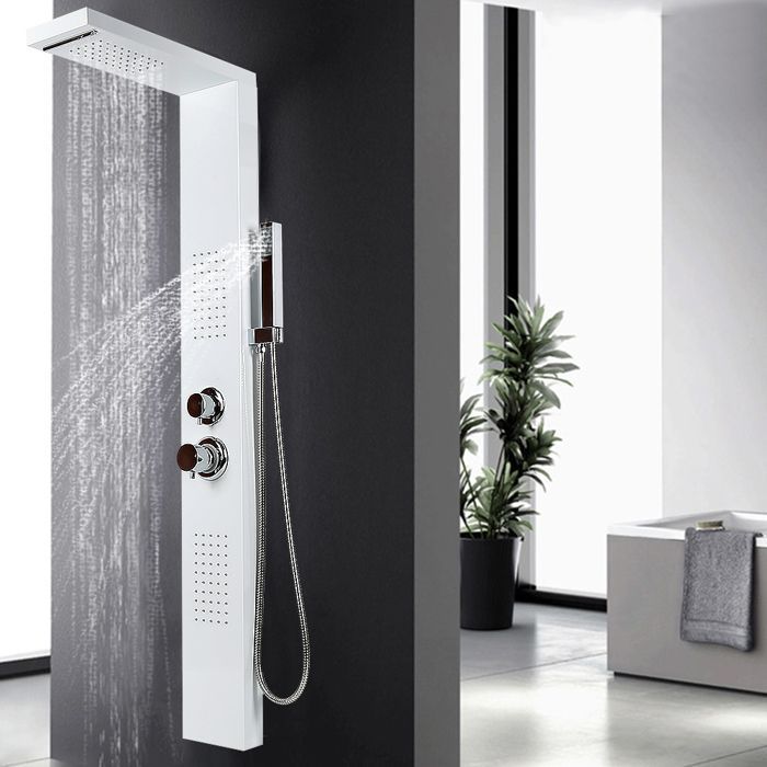 Columna de ducha de hidromasaje MIPAN - Columna de ducha ajustable - Cambia la temperatura y el caudal del agua - Estilo 1