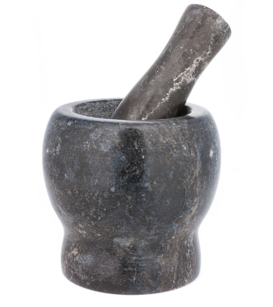 Moździerz kamienny granitowy 10x10cm do przypraw KINGHOFF