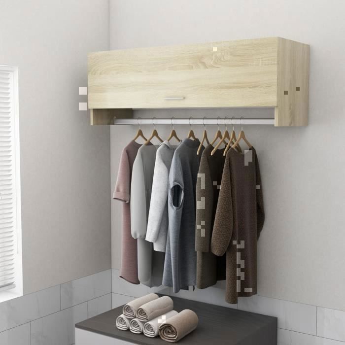 Armario vidaXL Sonoma Oak 100x32,5x35 cm, aglomerado