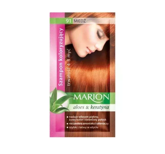 Marion szampon koloryzujący Miedź 91