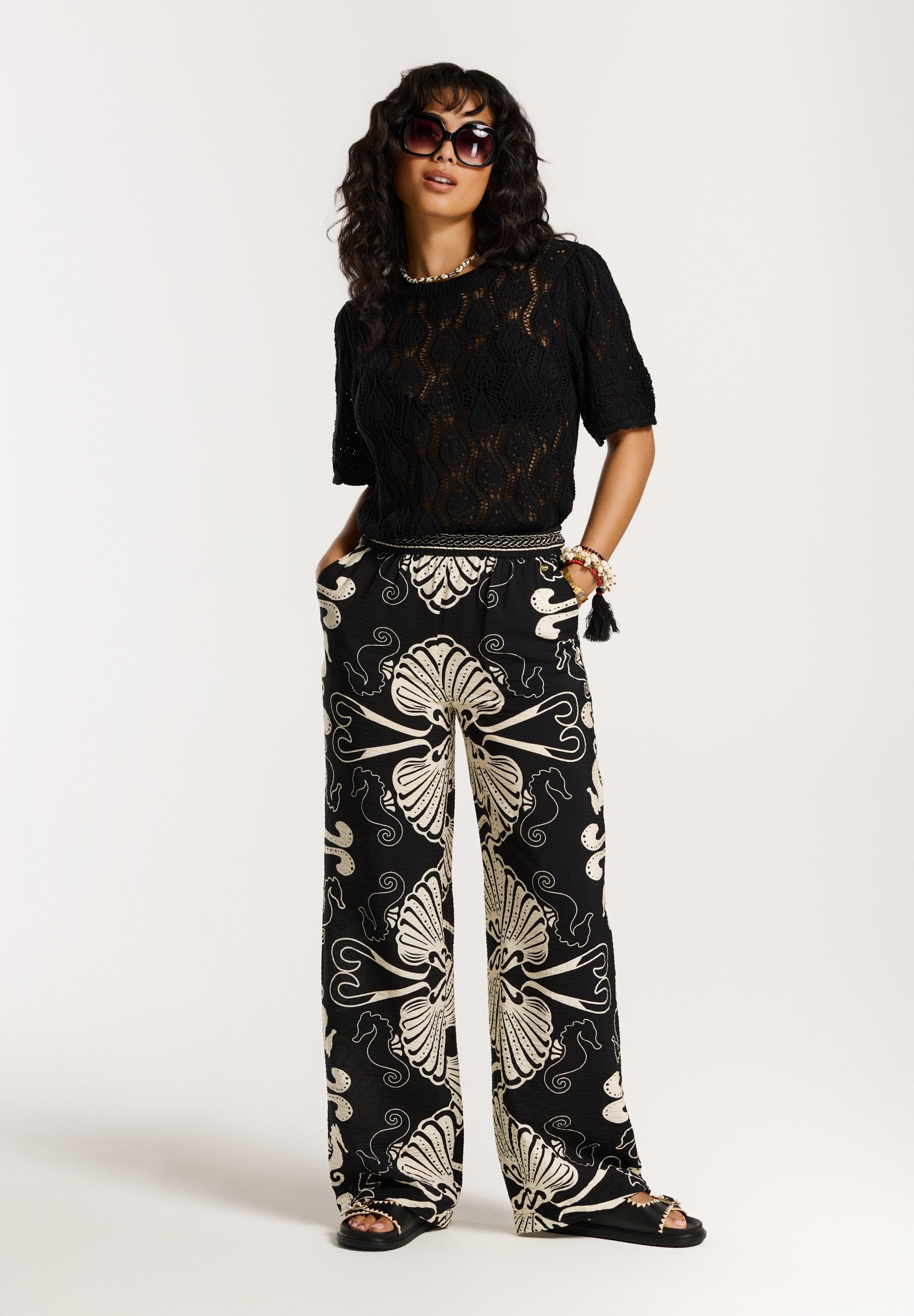 Shiwi HANNAH - T-shirt met print - zwart