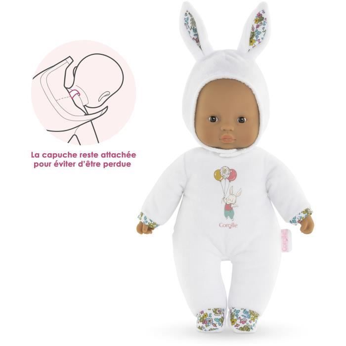 Poupon  - COROLLE - Pti'Cœur Lapin Blanc - 30 cm - Dès 9 mois