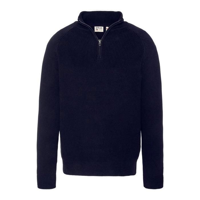 Pull 1/4 zip Marine Homme Schott Plali