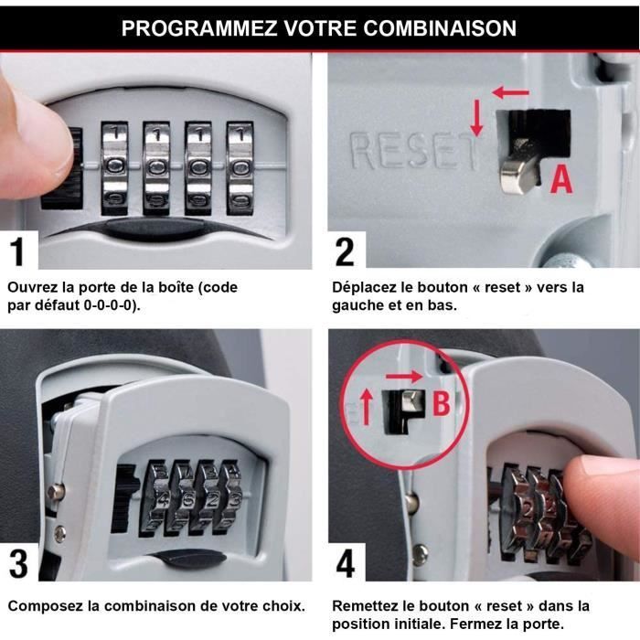 Caixa de chaves segura MASTER LOCK [Média] [Montada na parede] - 5401EURD - Select Access Compartilhe suas chaves com segurança