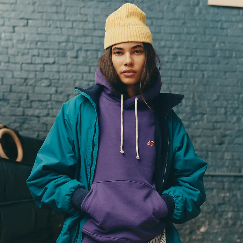Męska bluza z kapturem MADE in USA Core - PRISM PURPLE