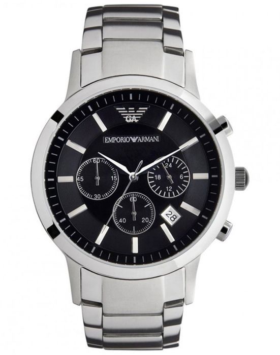 EMPORIO ARMANI AR2434 Polshorloge - Heren - Quartz - Analoog - Staal - Zilver