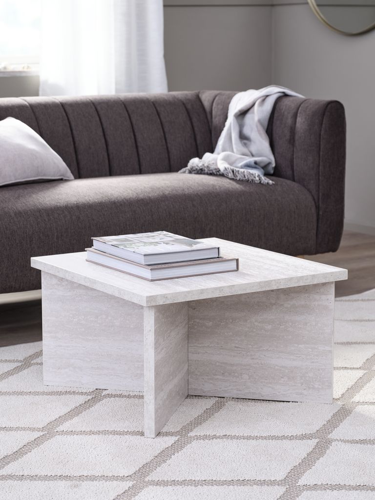 GELSTED GELSTED stolić za kavu 60x60 u boji travertina