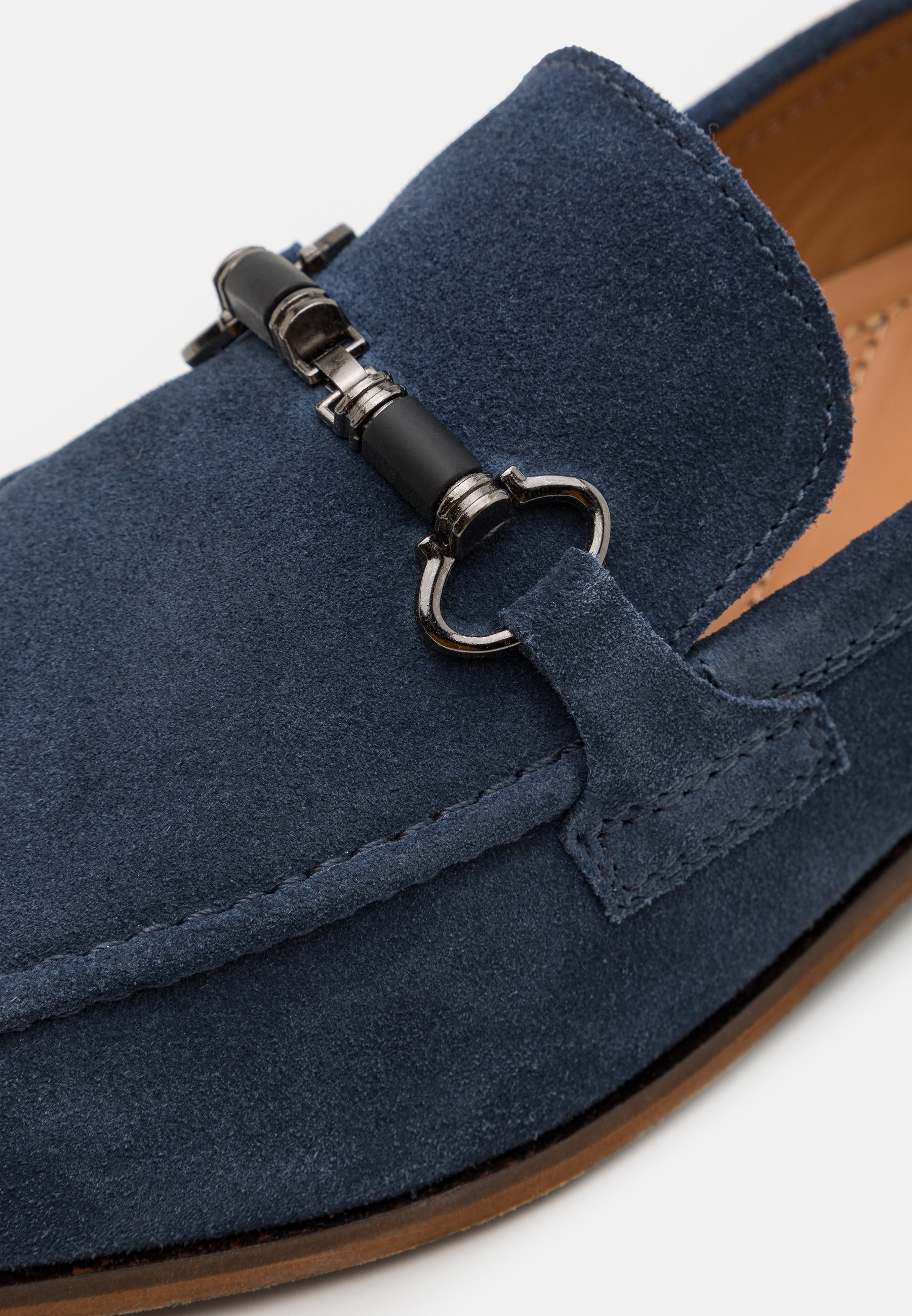 Pier One LEATHER - Slimme instappers - blauw