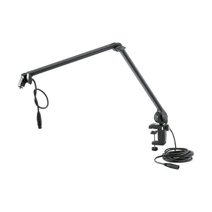 K&M 23860 Articulated arm for studio or radio, table legs