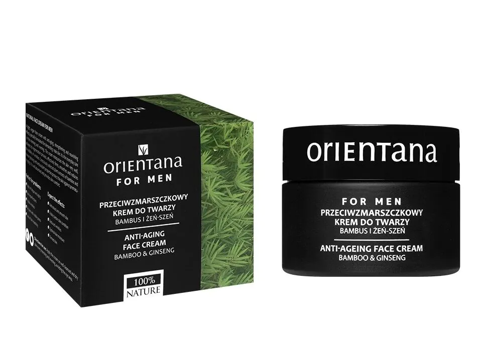 Orientana For Men przeciwzmarszczkowy krem dla Mężczyzn Bambus i Żeń-Szeń
