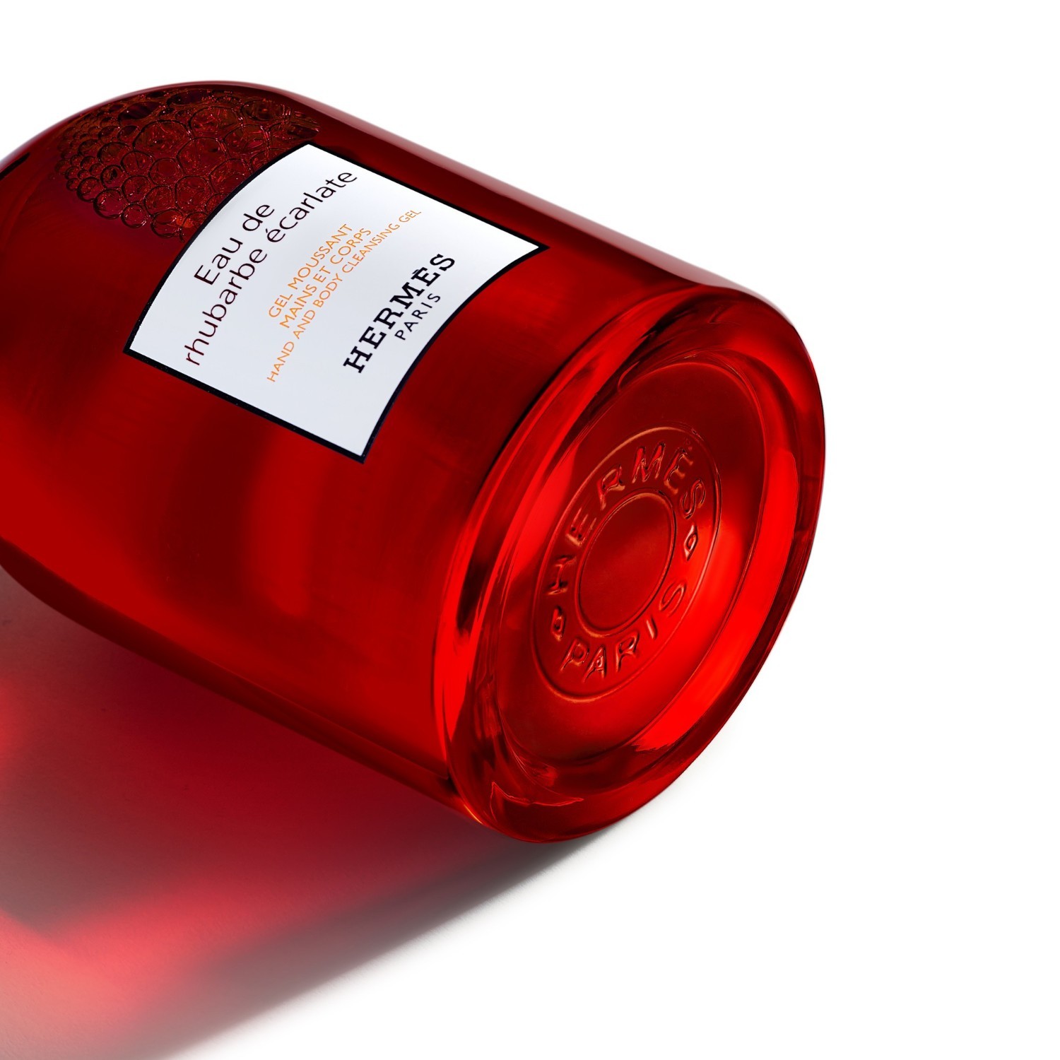 HERMÈS ķermeņa gels Eau de Rhubarbe écarlate roku un ķermeņa tīrīšanas gels – 200 ml – uzpildes iepakojums