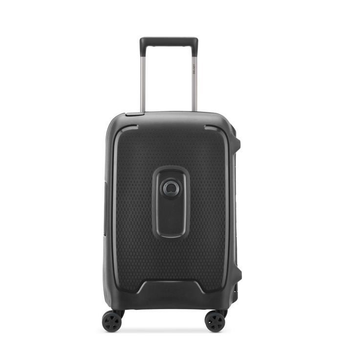 DELSEY PARIS - MONCEY - Hard-shell cabin suitcase 55 cm x 35 cm x 25 cm - 38 L - S - Black