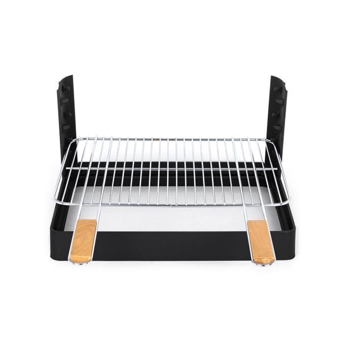 Built-in cast iron grill - Somagic - 48.5 x 34 cm - Charcoal - 10 people
