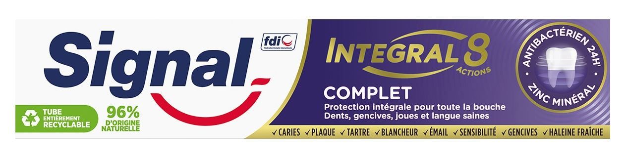 Integral 8 Complete antibakteriālā zobu pasta Zobu pastas un zobu pastas