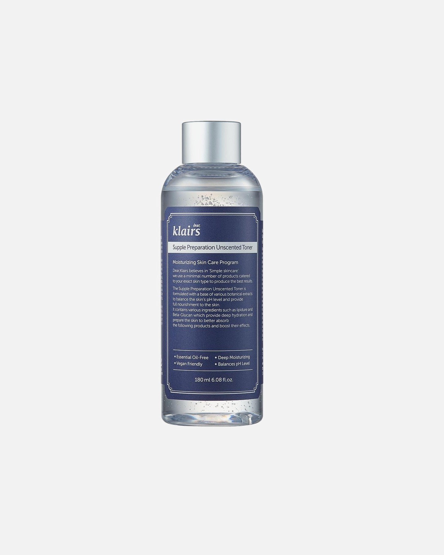 Pleťové tonikum Dear Klairs Neparfumované tonikum Dear Klairs Supple Preparation - 180 ml
