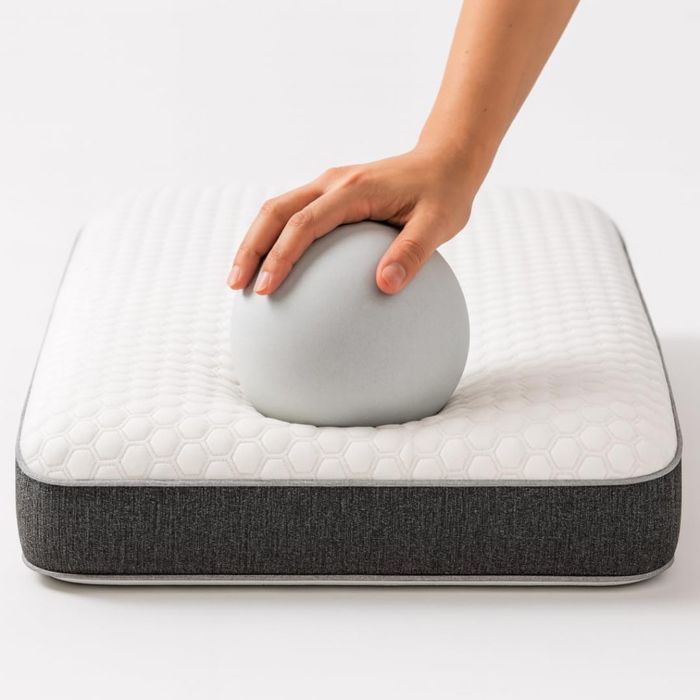 Almohada rectangular de espuma viscoelástica firme y gruesa de 60x40 cm, cojín transpirable con funda lavable, almohada cervical ortopédica.