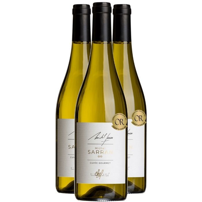 Signature Chef  Pays d'Oc MICHEL SARRAN Cuvée Gourmet  2024 - Vin Blanc du Languedoc - Roussillon (3x75cl)