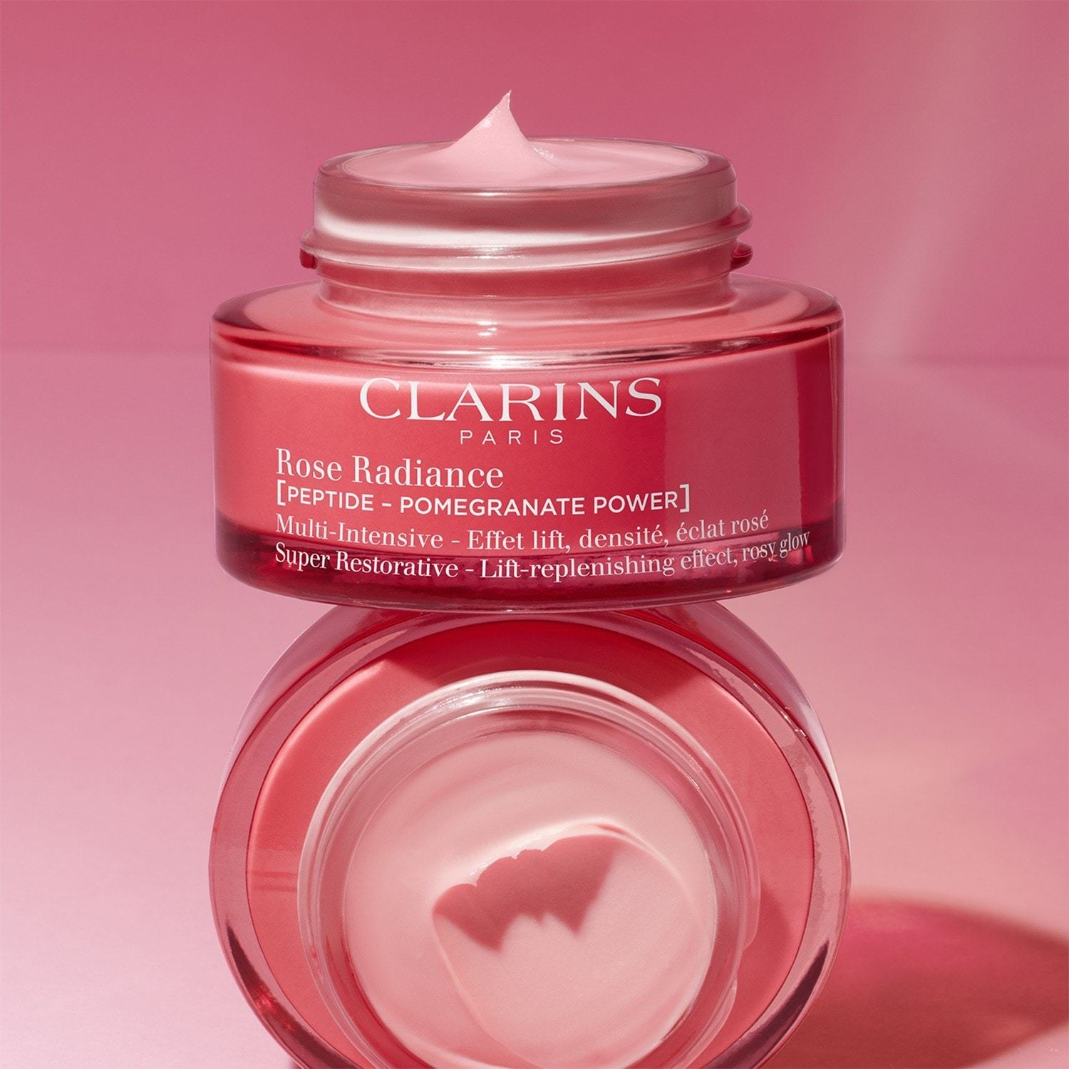 Clarins Multiintenzívny denný krém 50+ Super regeneračný ružový žiarivý krém - 50 ml