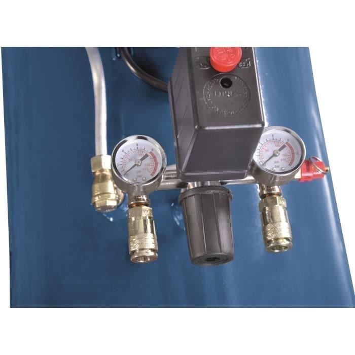 Scheppach HC100DC Horizontal-Luftkompressor – 100 l – 220 W – 8 bar – 3 PS