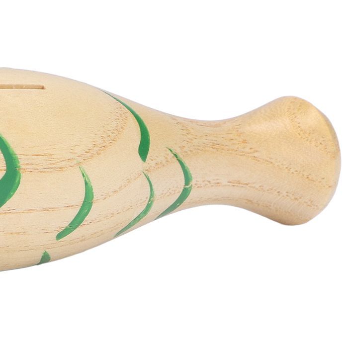 Instrumento de percusión con forma de pez, instrumento musical portátil de madera para niños y bebés.