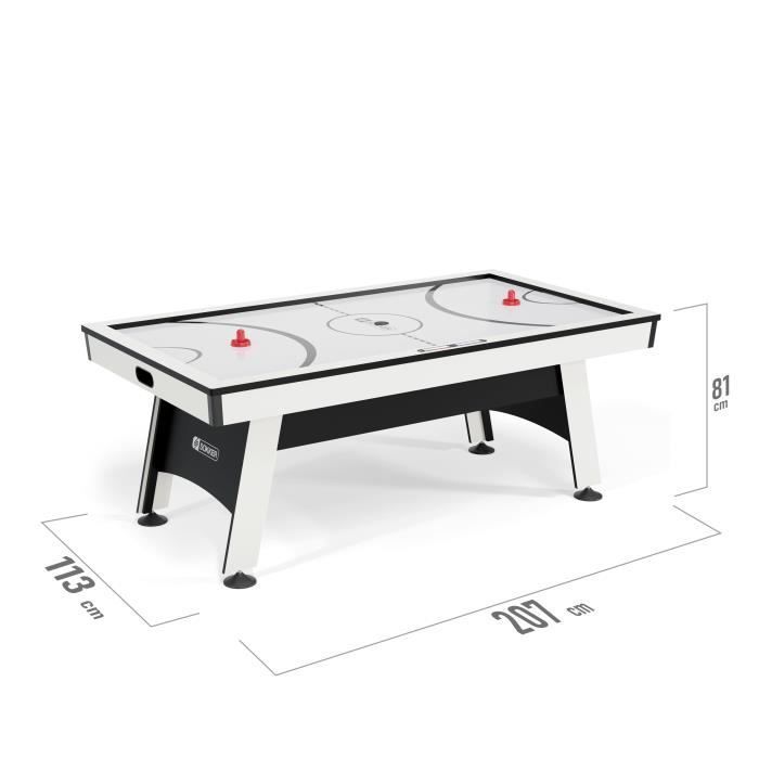 Table multi-jeux 3 en 1 - SOKKER - Samurai - Air Hockey, Ping-Pong et convertible Table dînatoire